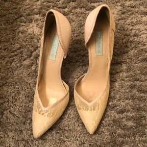 Ivory Lace Bridal Heels